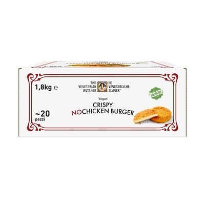 Crispy NoChicken Burger 1,8 Kg - Il Crispy NoChicken Burger di The Vegetarian Butcher mi permette di accontentare i miei ospiti, senza complessità aggiuntive in cucina o durante il servizio